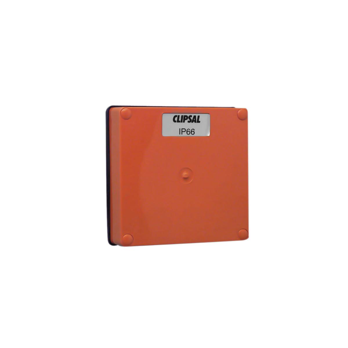 LID ENCLOSURE PVC IP66 1G RES-ORANGE