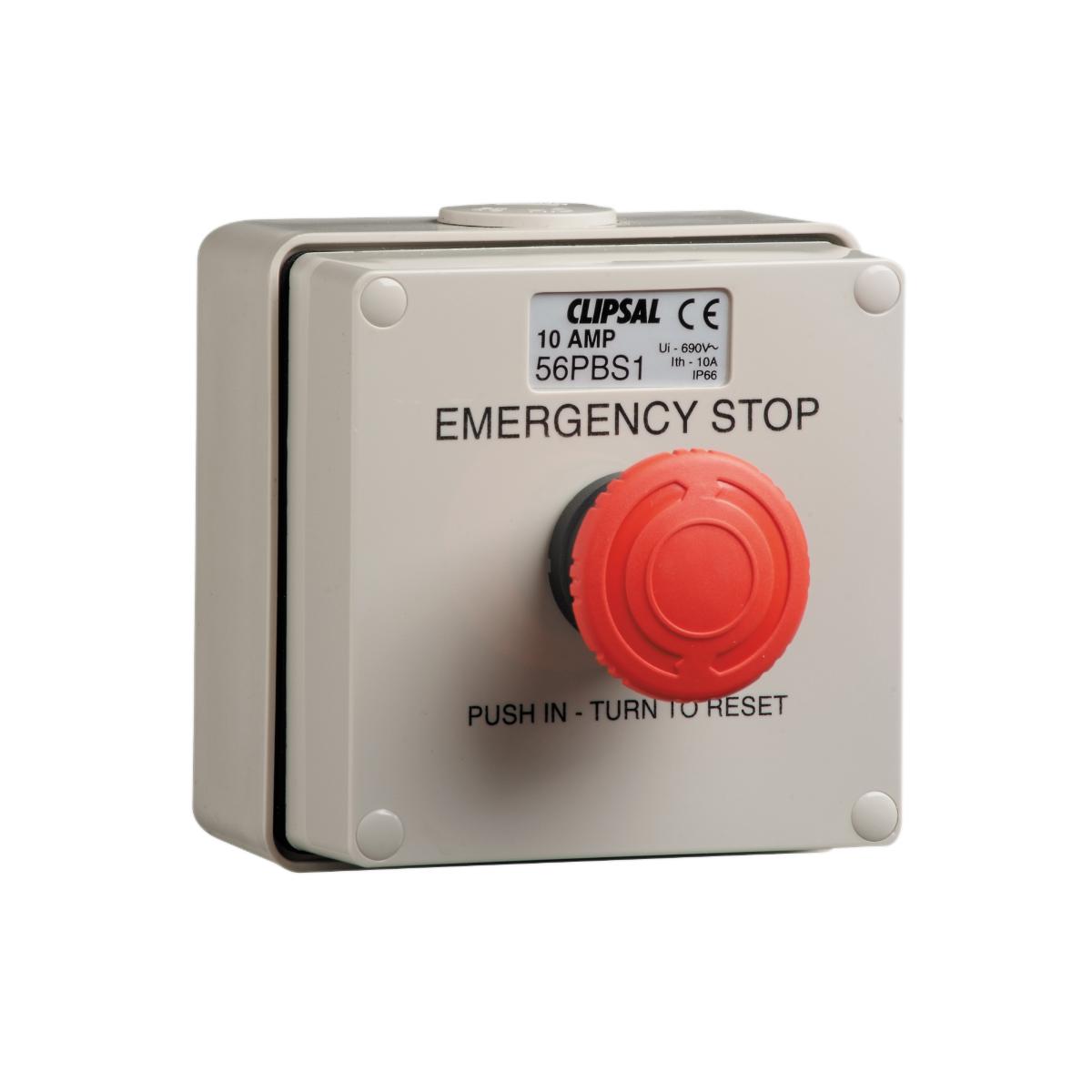 CONTROL STATION IP66 1XEM-STOP 10A 250V