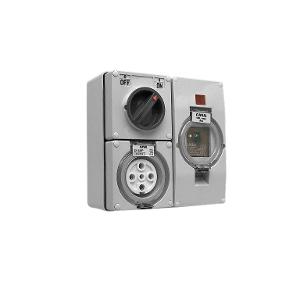OUTLET SWT SOCK RCD IP66 5P 32A 500V GRY