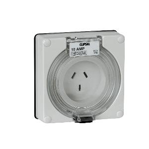 OUTLET SOCKET IP66 3PIN 10A 250V L/E R/W