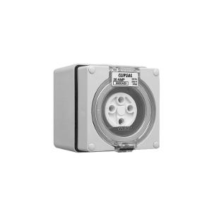 OUTLET SOCKET IP66 4PIN 20A 500V GREY