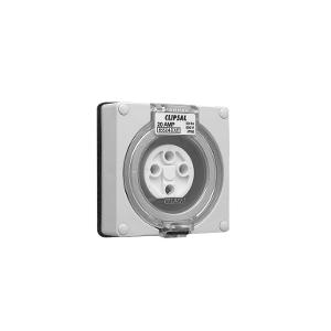 OUTLET SOCKET IP66 4PIN 20A 500V L/E GRY