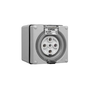 OUTLET SOCKET IP66 5PIN 40A 500V GREY