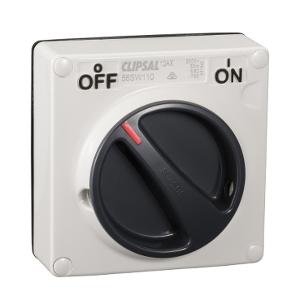 ISOLATOR IP66 1G SP 10A 1WAY L/E R/WHT