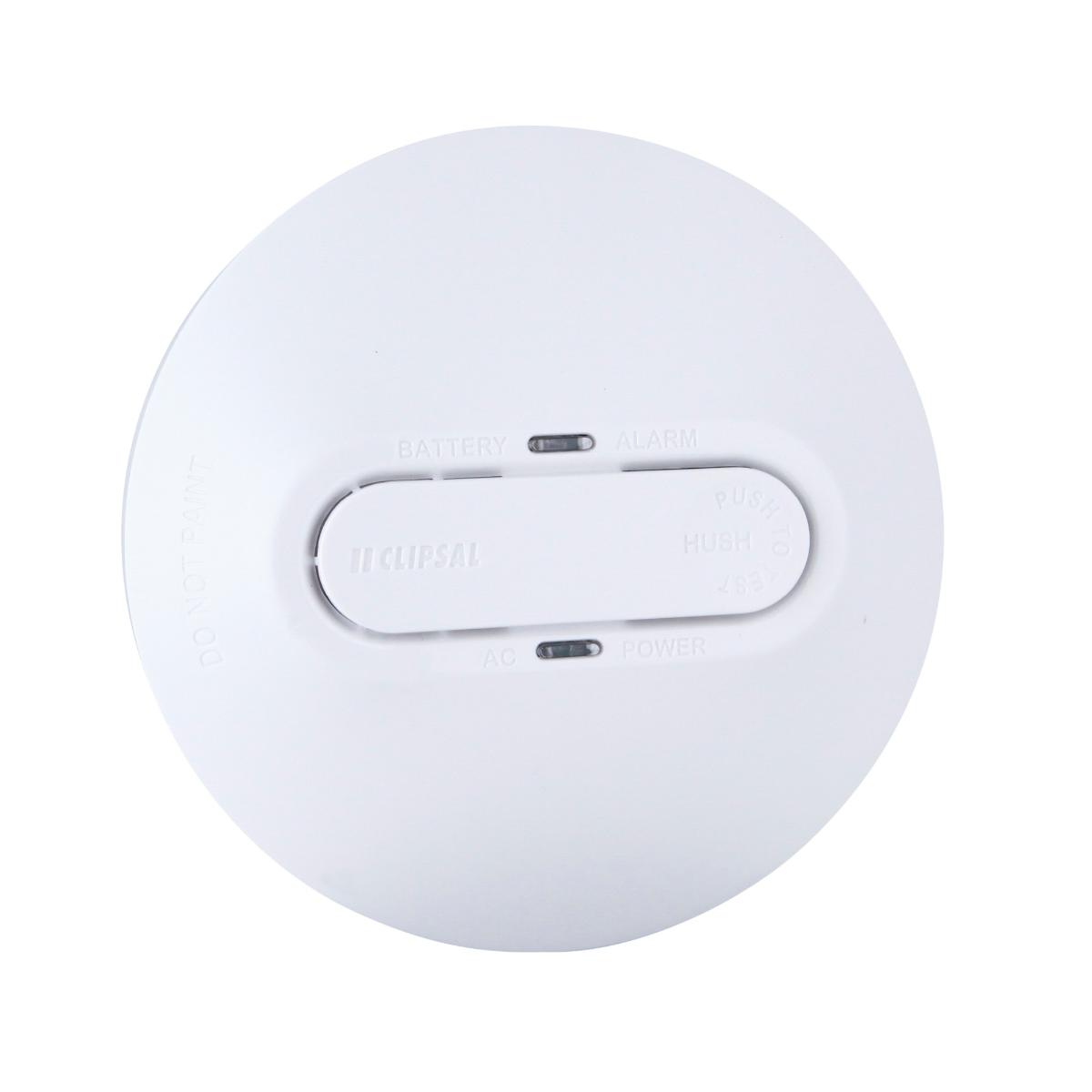 P/E SMOKE ALARM 240VAC WITH 9V BATT B/UP