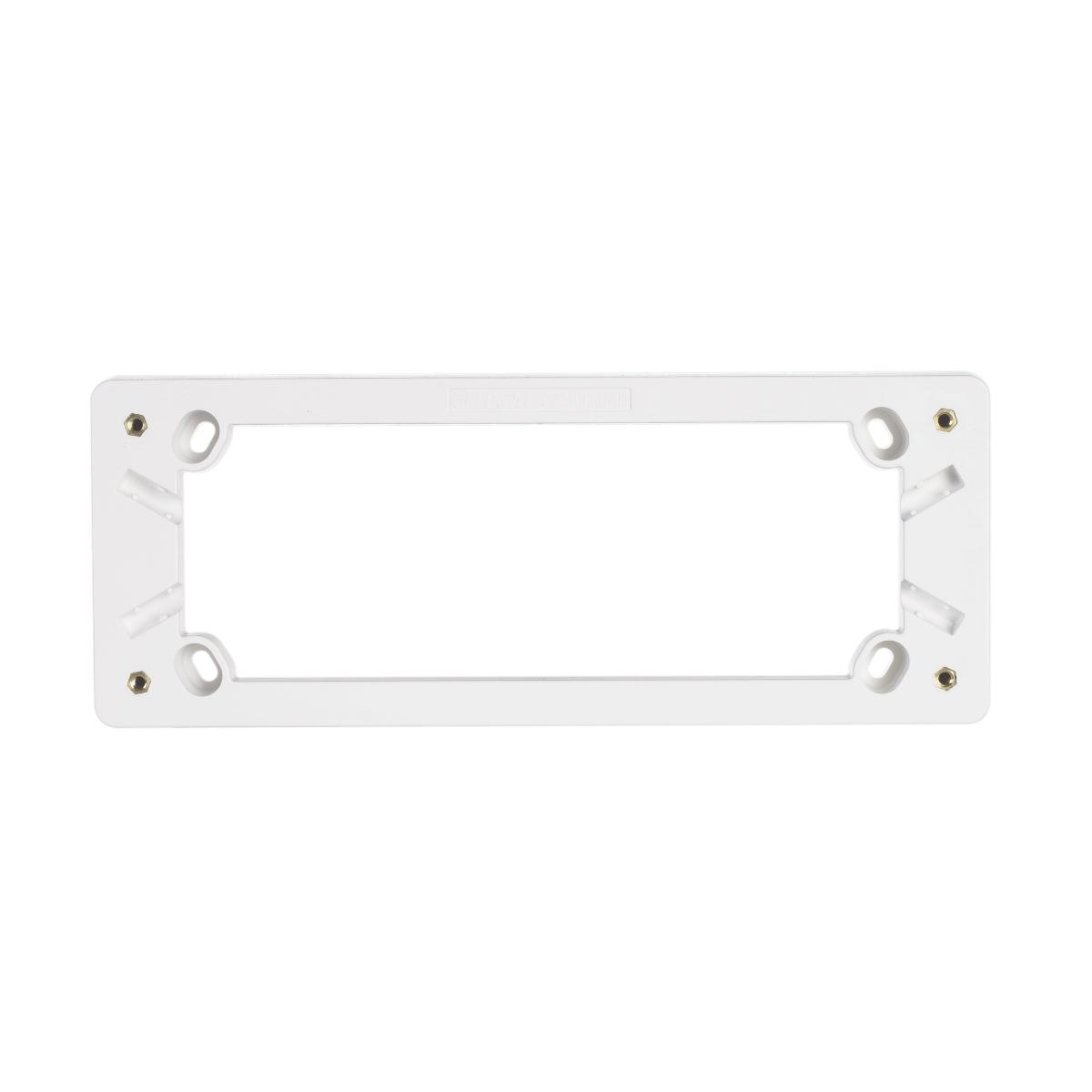 MOUNTING BLOCK FOR 4G OUTLET WHITE
