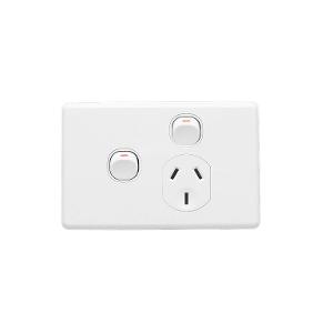 C2000 SGL GPO + EXT SW 250V 10A WHITE C2000 SGL GPO + EXT SW 250V 10A WHITE
