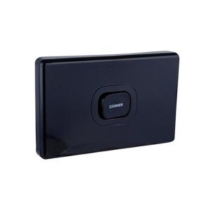 C2000 COOKER SWITCH HORIZ 45A S/P BLACK C2000 COOKER SWITCH HORIZ 45A S/P BLACK
