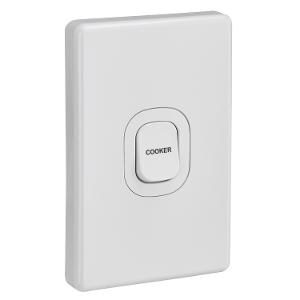 C2000 COOKER SWITCH VERT 45A S/P BLACK C2000 COOKER SWITCH VERT 45A S/P BLACK