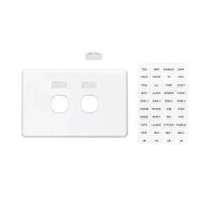 C2000 PLATE GRID & ID COVER HORIZ 2G BLK C2000 PLATE GRID & ID COVER HORIZ 2G BLK