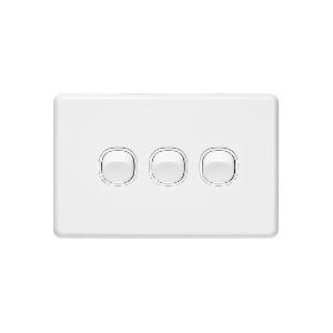 C2000 SWITCH HORIZONTAL 3G 10A WHITE