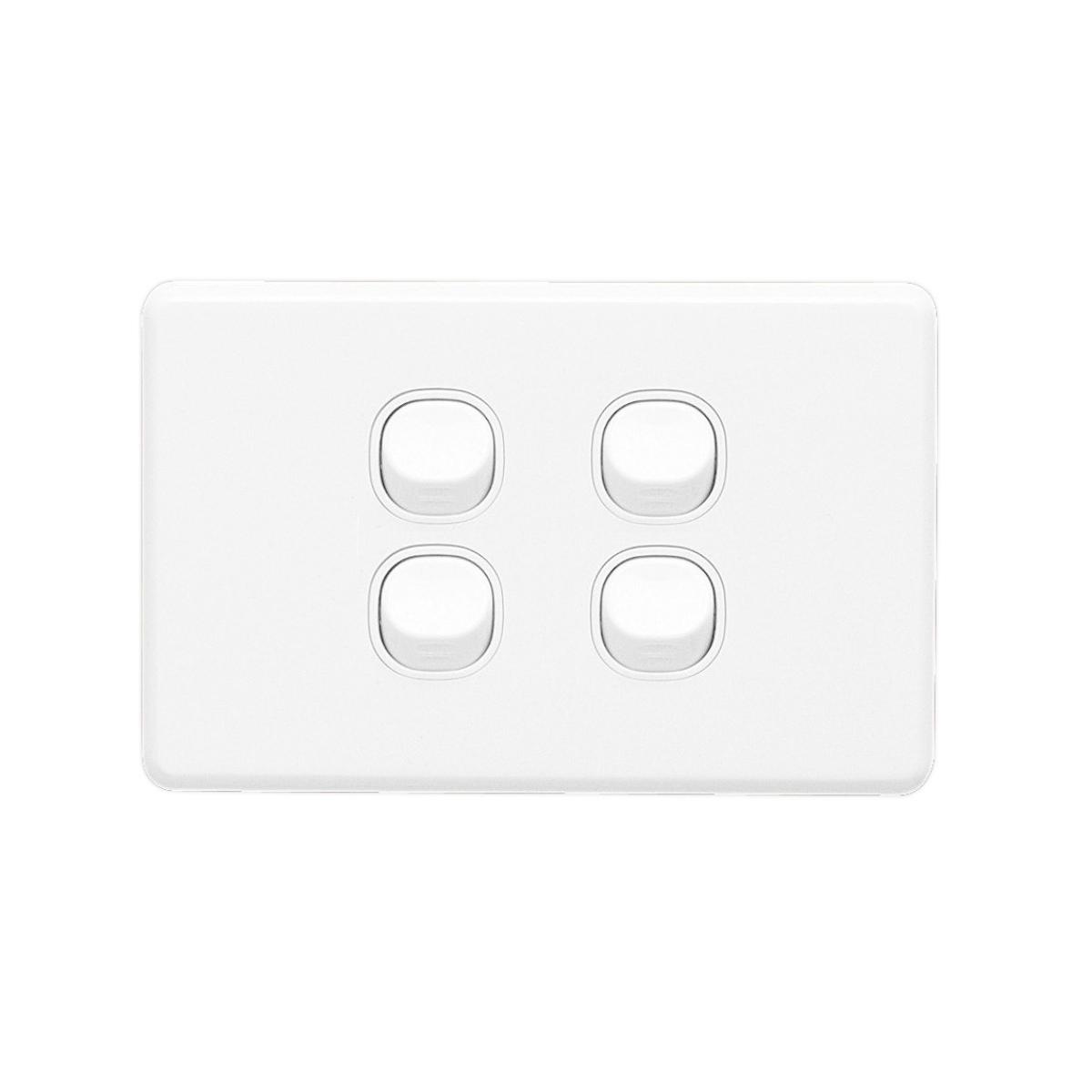 C2000 SWITCH HORIZONTAL 4G 10A WHITE