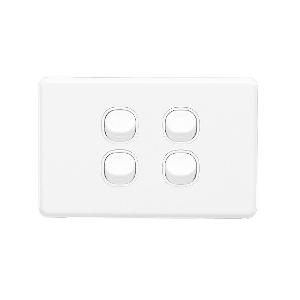 C2000 SWITCH HORIZONTAL 4G 10A WHITE