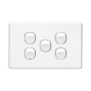 C2000 SWITCH HORIZONTAL 5G 10A WHITE