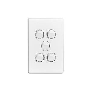 SWITCH 5G VERTICAL 10A WHITE