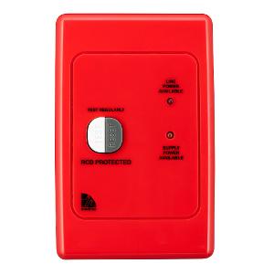 RCD SWITCH 2P 10MA 20A 240V RED
