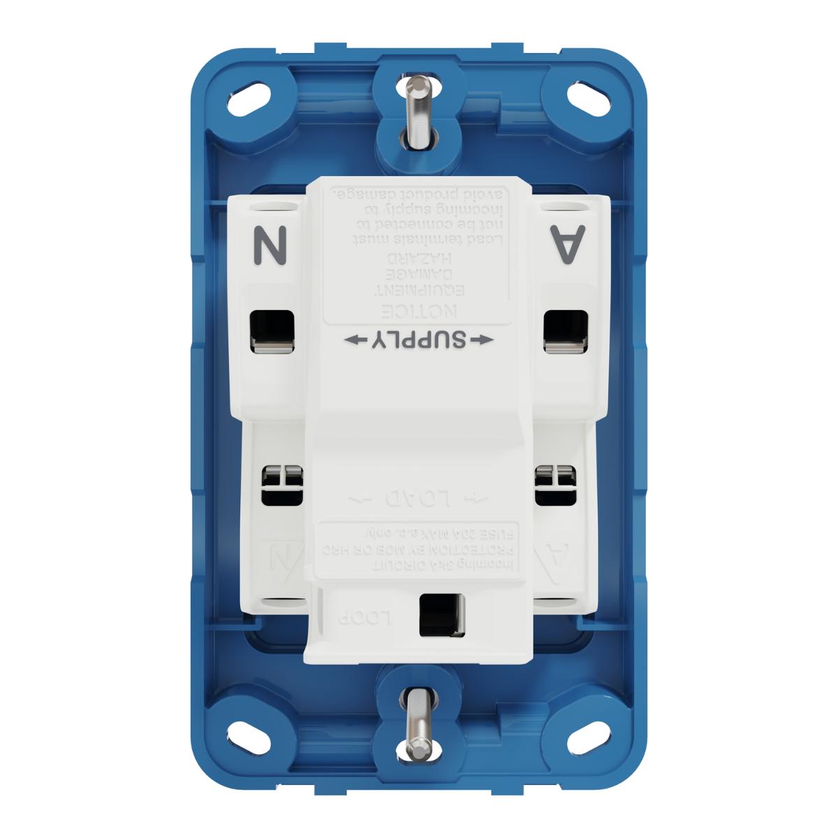 MEDILEC RCD 10MA 20A VERTICAL DARK BLUE
