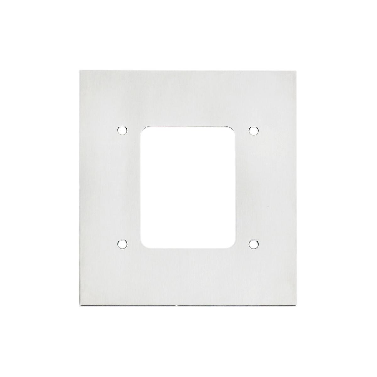 MEDILEC FLUSH METAL FACIA 1G S/STEEL
