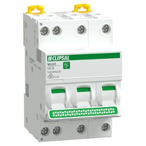 MCB MAX9 3P+N 20A 6KA C CURVE 3MODULE MCB MAX9 3P+N 20A 6KA C CURVE 3MODULE