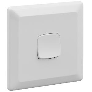 PRESTIGE SWITCH SQUARE 1G 10A WHITE