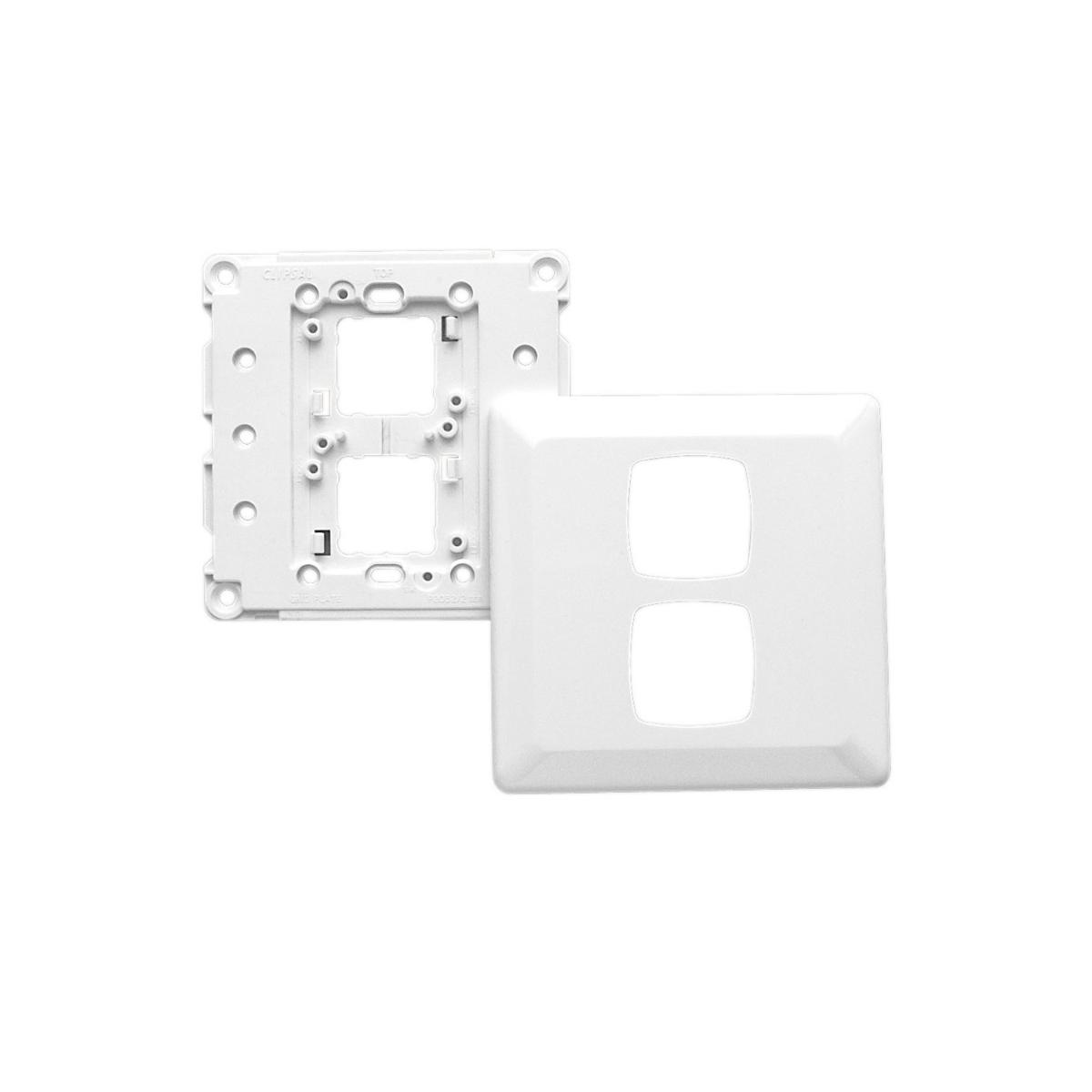 PRESTIGE PLATE GRID & COVER SQUARE 2G WH