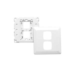 PRESTIGE PLATE GRID & COVER SQUARE 2G WH