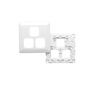 PRESTIGE PLATE GRID & COVER SQUARE 3G WH