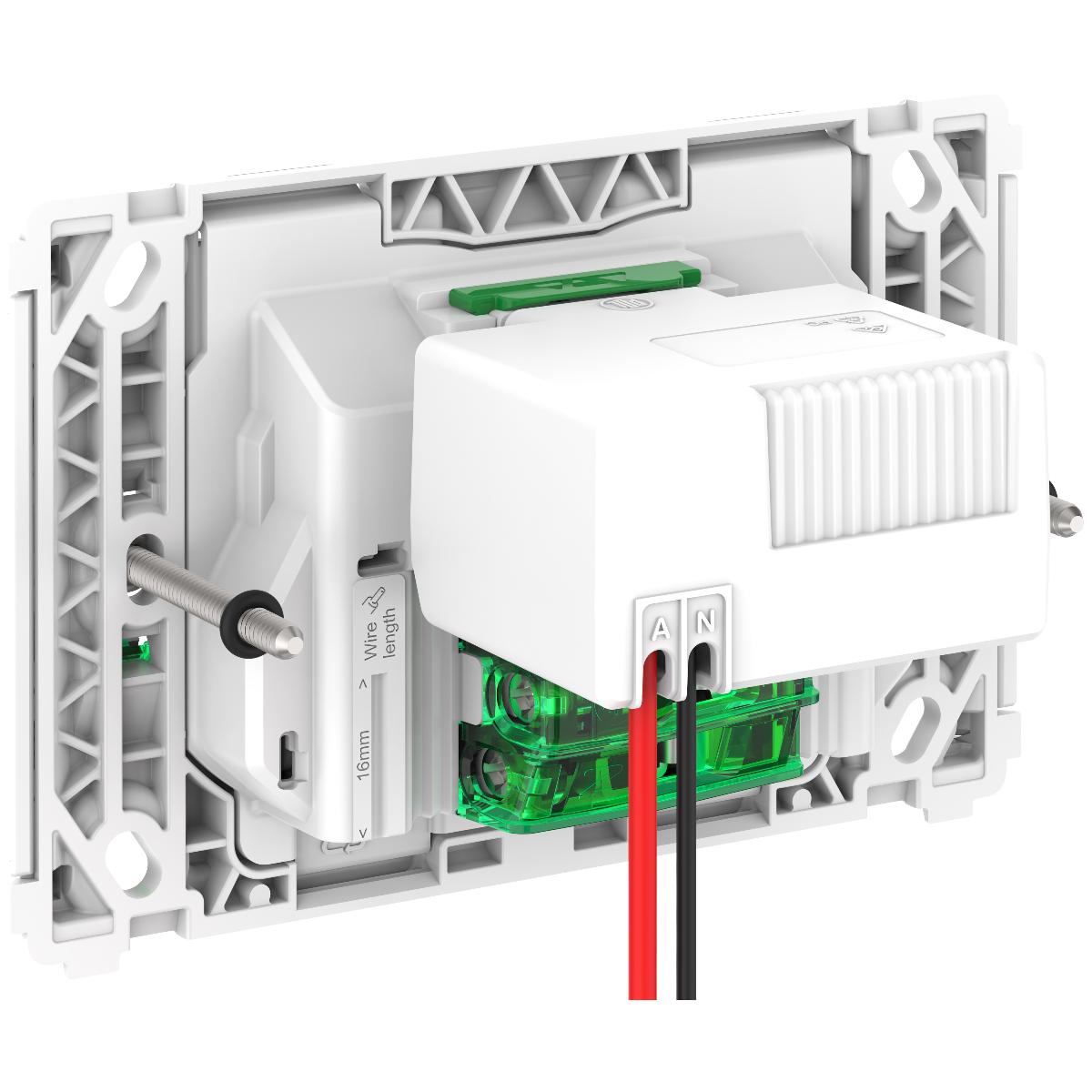 PRO GRID DBL GPO + USB A+A CHRG HOR 10A