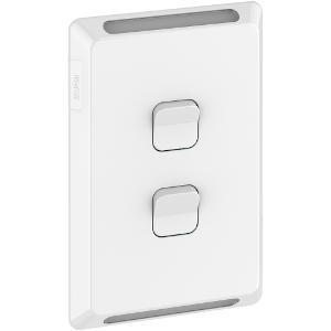 PRO SWITCH VERT 2G 20A S/P EXTRA WHITE PRO SWITCH VERT 2G 20A S/P EXTRA WHITE