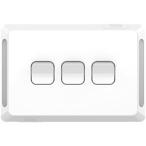 PRO SWITCH HORIZ 3G 20A S/P EXTRA WHITE PRO SWITCH HORIZ 3G 20A S/P EXTRA WHITE