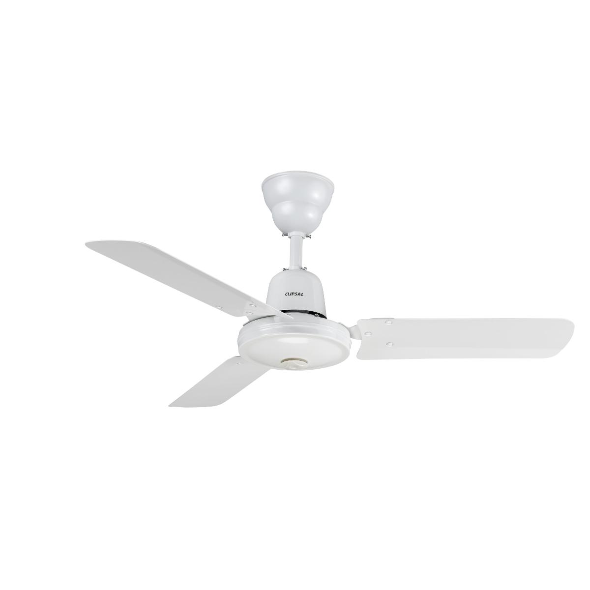 CEILING FAN 36IN 900MM 3BL AC WHT J/HOOK