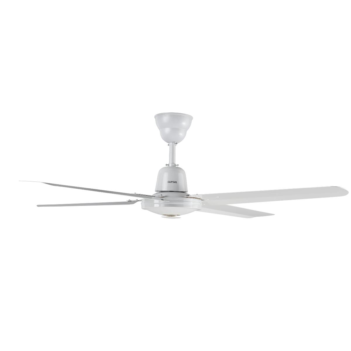 CEILINGFAN 48IN 1200MM 4BL AC WHT J/HOOK