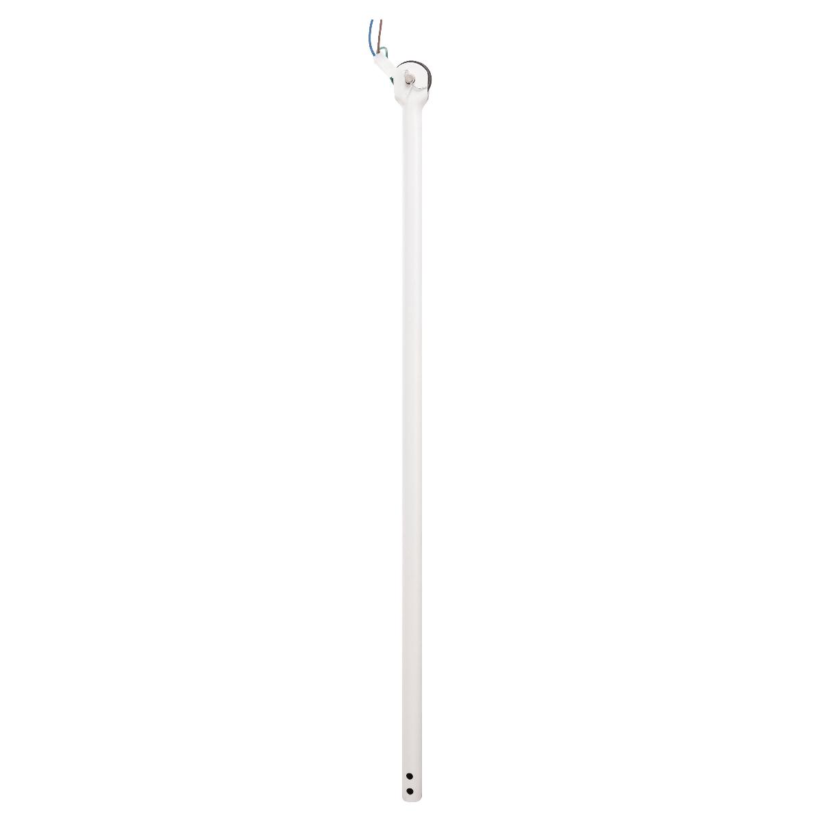 C/FAN DOWNROD 1200MM J/HOOK WHITE