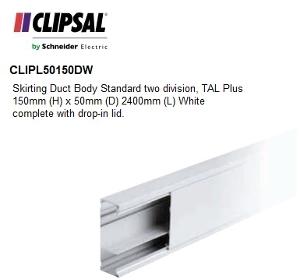 SKIRTING DUCT 50X150MM 2/3 DIV WHITE SKIRTING DUCT 50X150MM 2/3 DIV WHITE