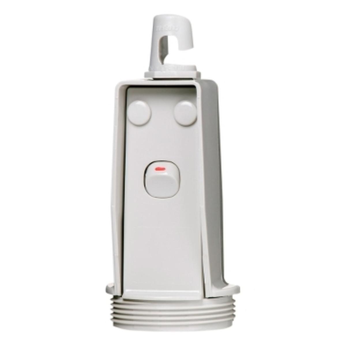 SWITCHED PENDANT OUTLET 10A 250V WHITE