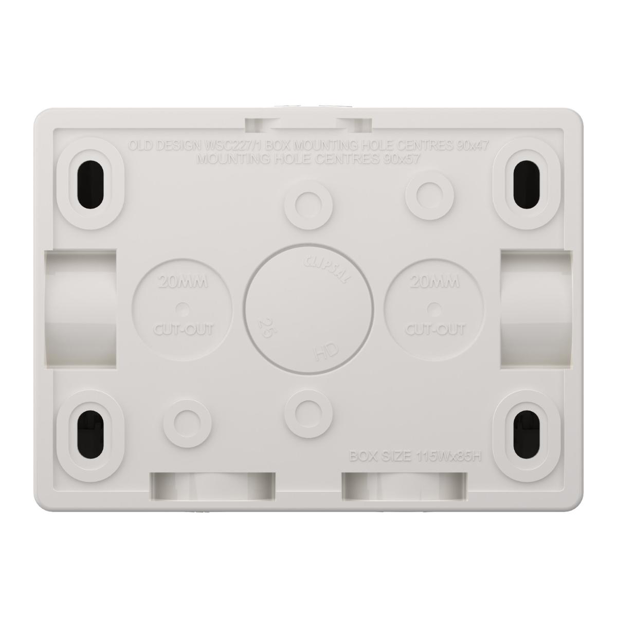 W/P DOUBLE GPO IP54 10A RESIST GREY