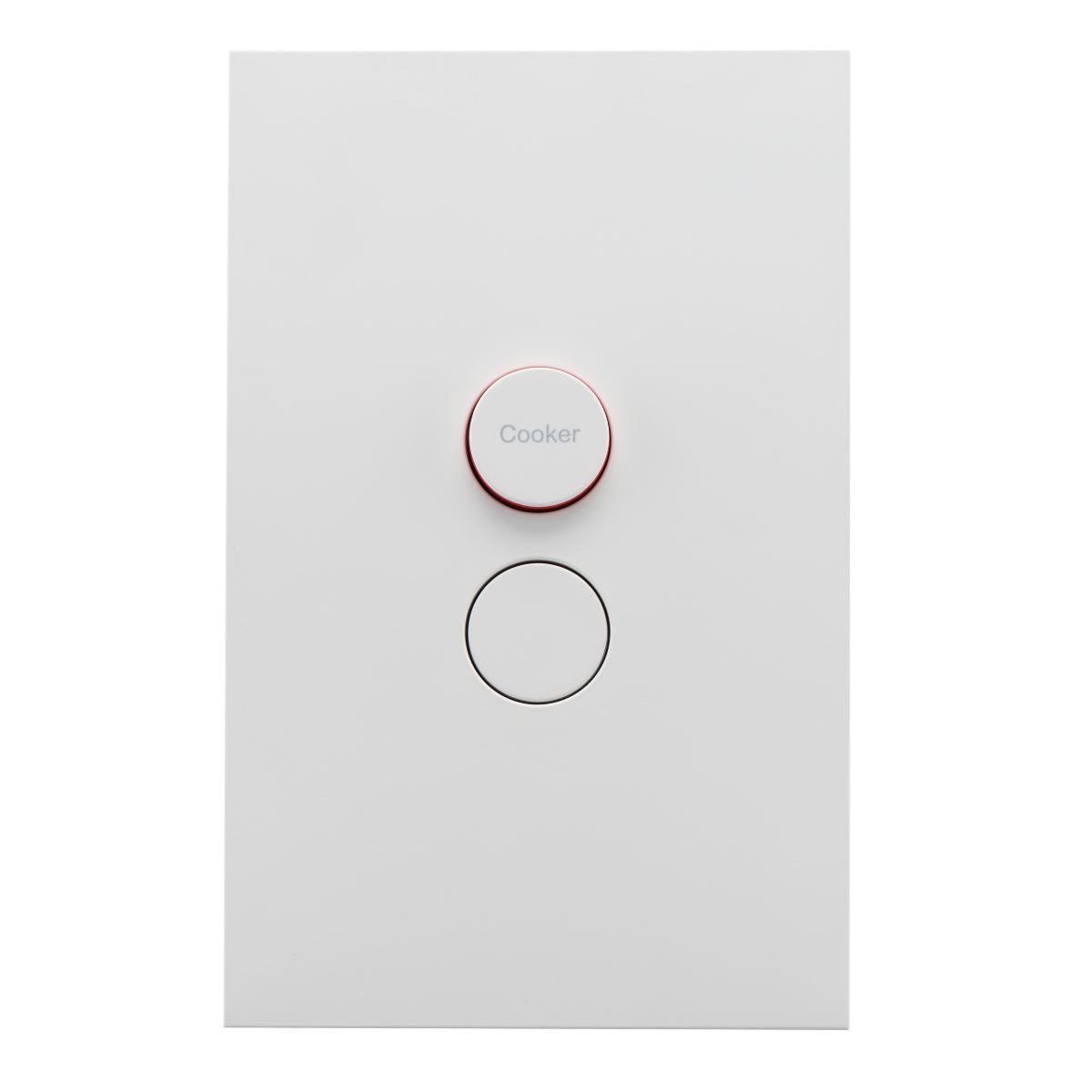 ZEN COOKER SWITCH 32A D/P ZEN WHITE