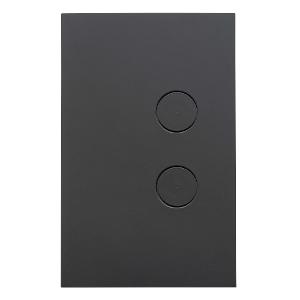 ZEN LED P/B SWITCH 2G 20A ZEN BLACK