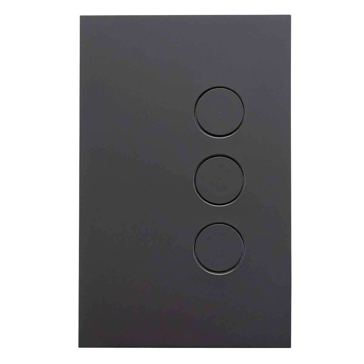 ZEN LED P/B SWITCH 3G 20A ZEN BLACK