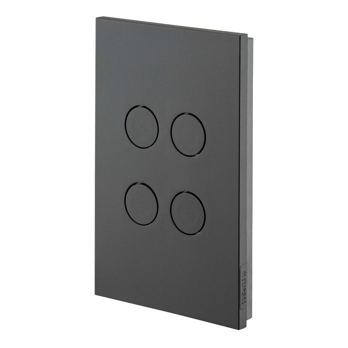 ZEN LED P/B SWITCH 4G 20A ZEN BLACK