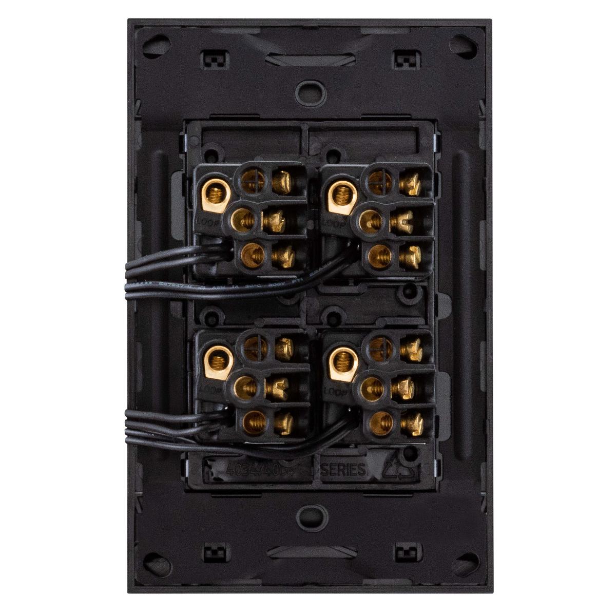 ZEN LED P/B SWITCH 4G 20A ZEN BLACK