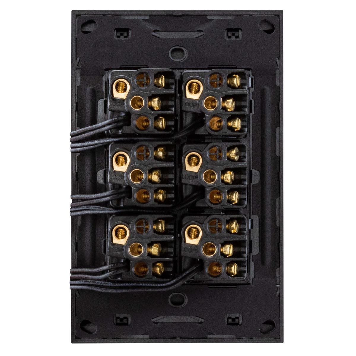 ZEN LED P/B SWITCH 6G 20A ZEN BLACK