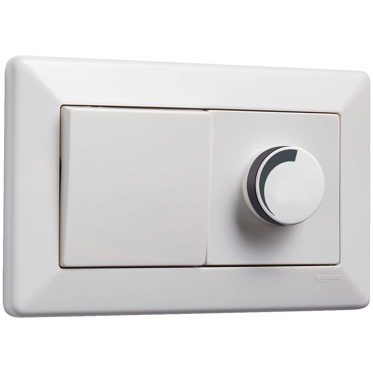 COMO 2 GANG 10A SW 400VA TRAIL EDGE DIM