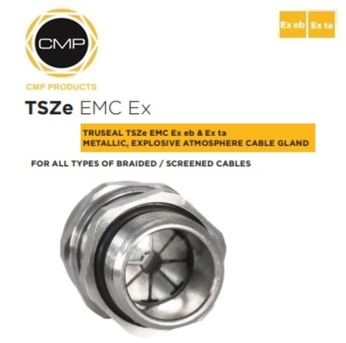 EMC METAL CABLE GLAND TSZE SCREENED 20MM