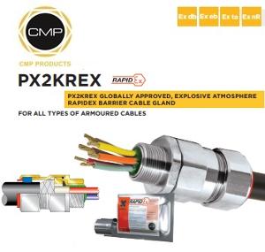 BARRIER CABLE GLAND PX2KREX W/P ARM 20MM