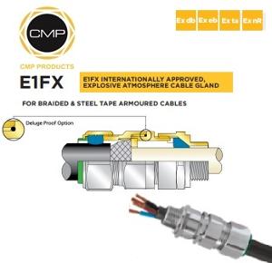 METAL CABLE GLAND E1FX W/P ARMOURED 25MM