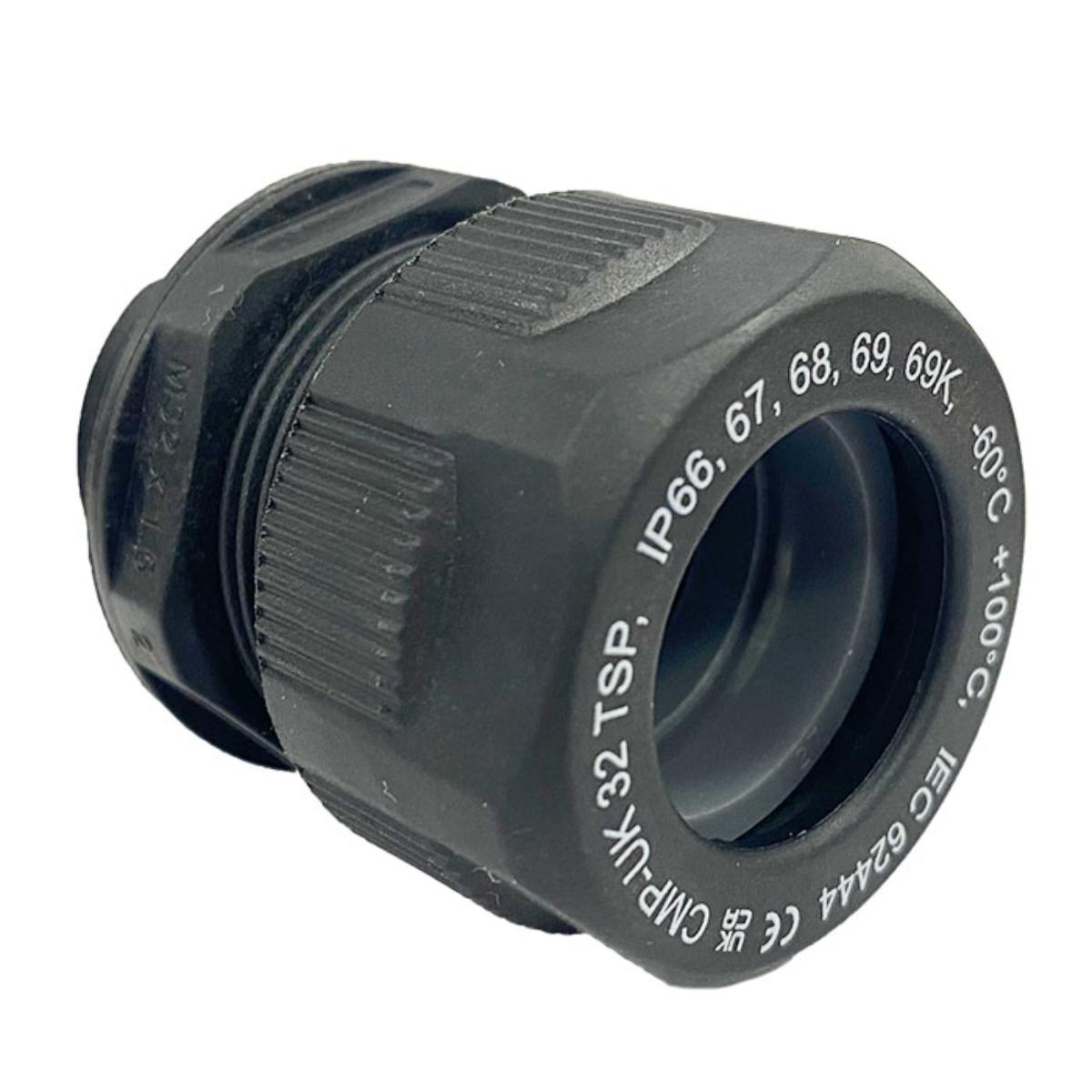 INDUSTRIAL NYLON CABLE GLAND TSP 25MM