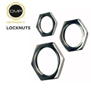 LOCKNUT NICKEL PLATED BRASS H/D 32MM