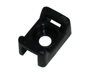 CABLE TIE MOUNT SCREW IN 23X16MM BLACK