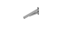 CANTELEVER BRACKET BRACED 635MM HDG CANTELEVER BRACKET BRACED 635MM HDG